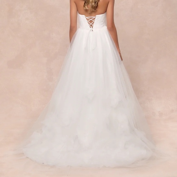 Strapless wedding dress size XL - Picture 3 of 12